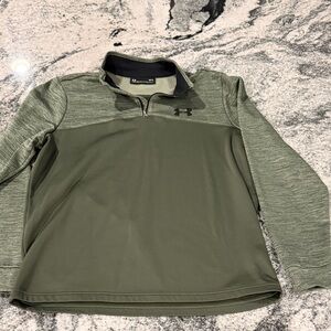 Under Armour Men's Olive Zip-Up Sweater